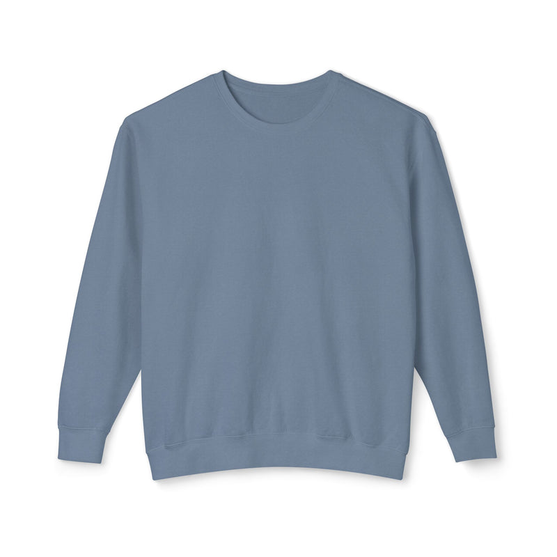 Delete Crewneck Sweatshirt — Minimal White Lightweight Pullover-zoom-