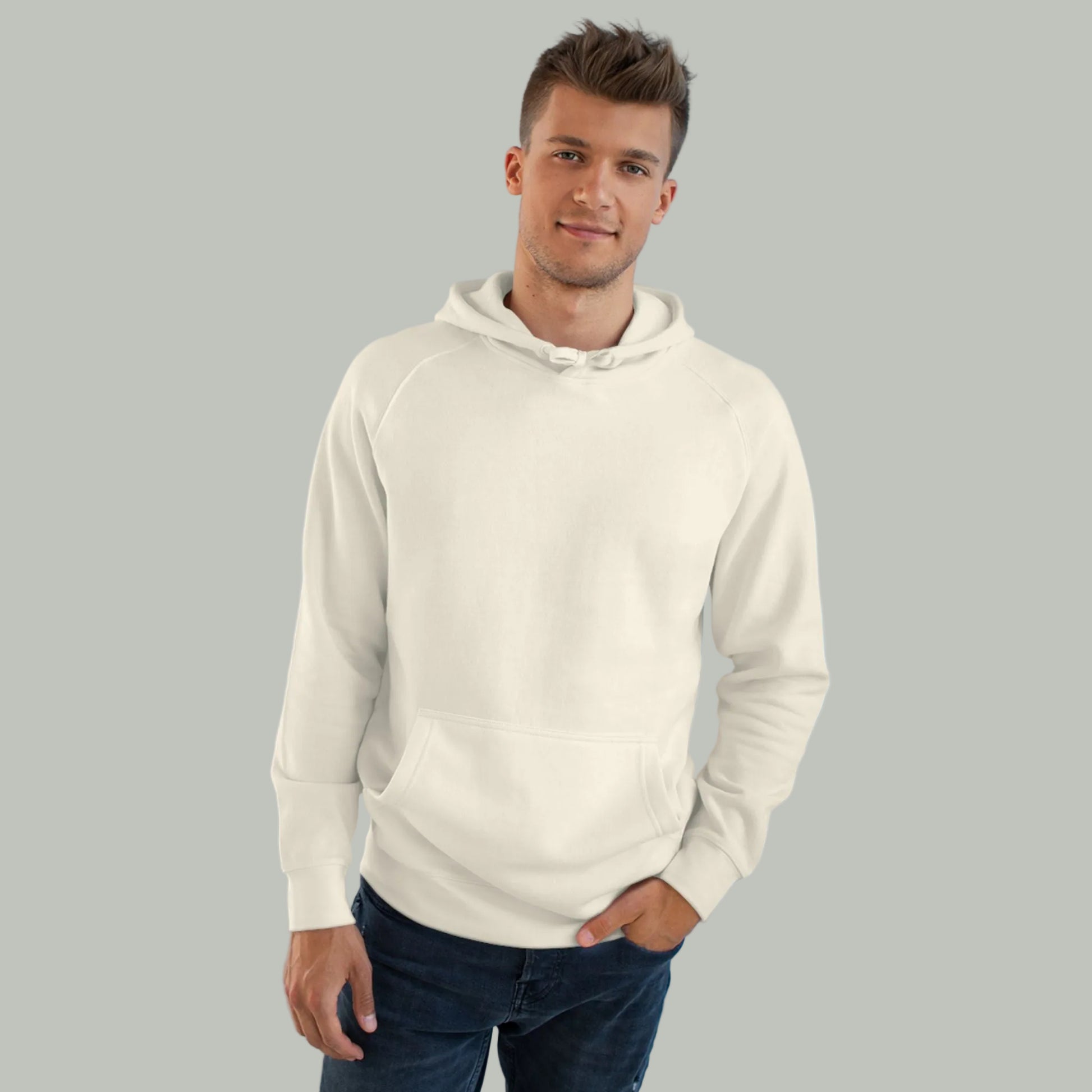 Delete Classic White Hoodie — Minimal Unisex Pullover-19