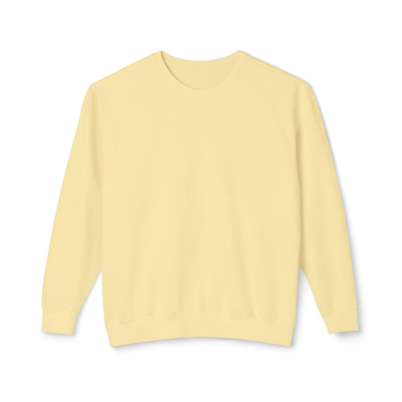 Delete Crewneck Sweatshirt — Minimal White Lightweight Pullover-zoom-