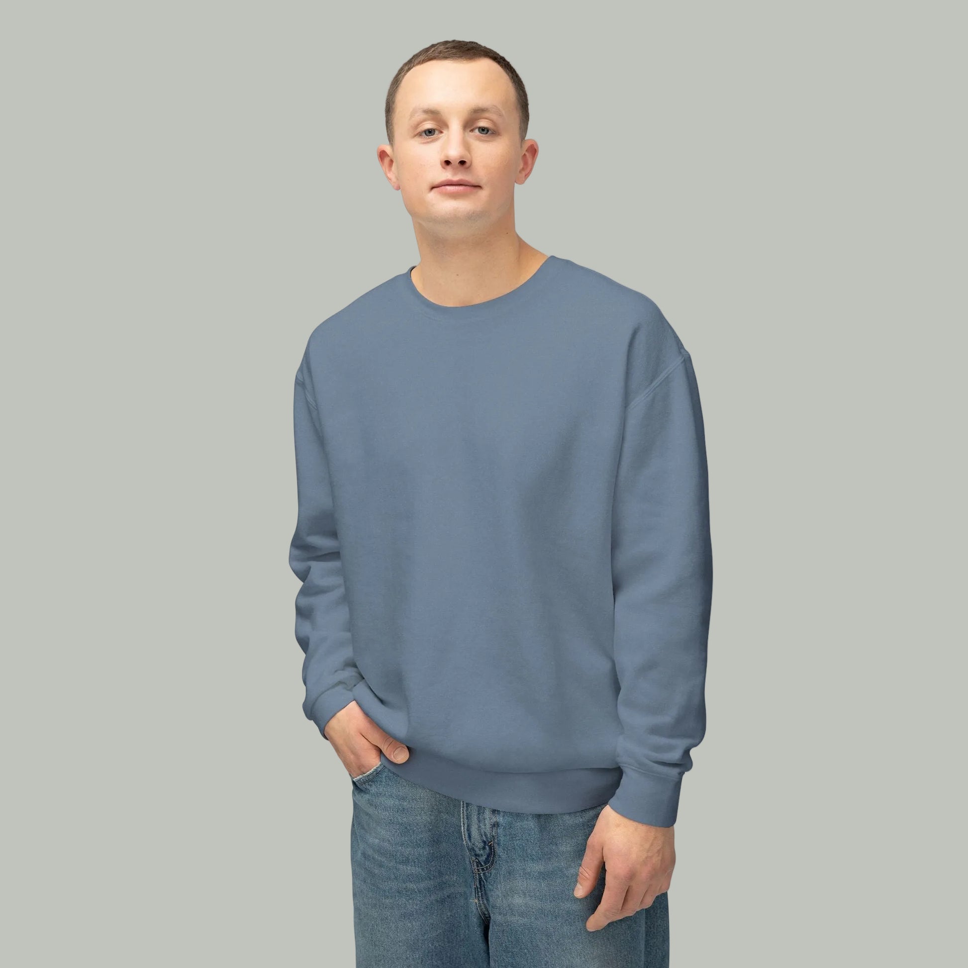 Delete Crewneck Sweatshirt — Minimal White Lightweight Pullover-25