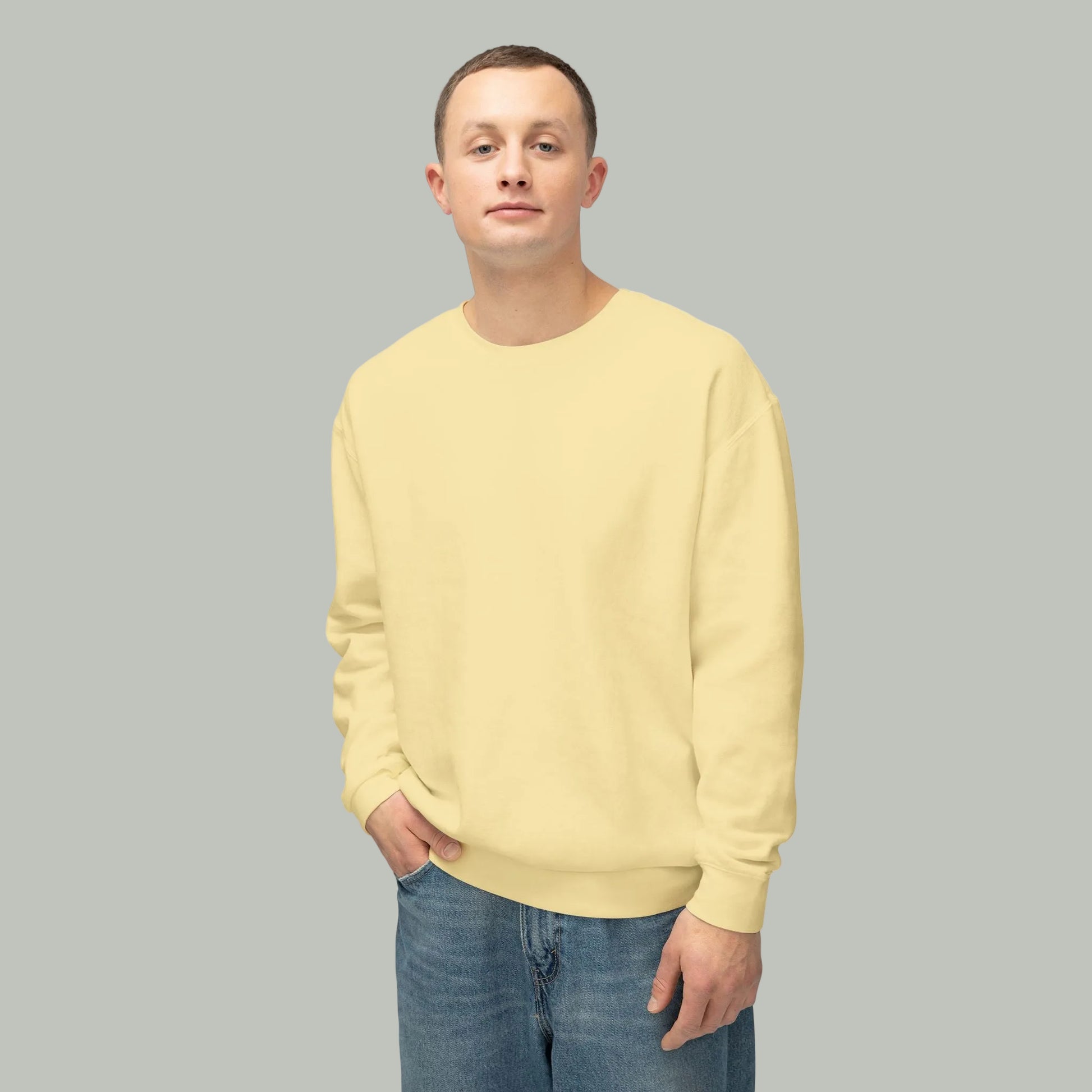 Delete Crewneck Sweatshirt — Minimal White Lightweight Pullover-20