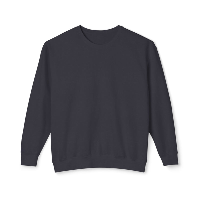 Delete Crewneck Sweatshirt — Minimal White Lightweight Pullover-zoom-
