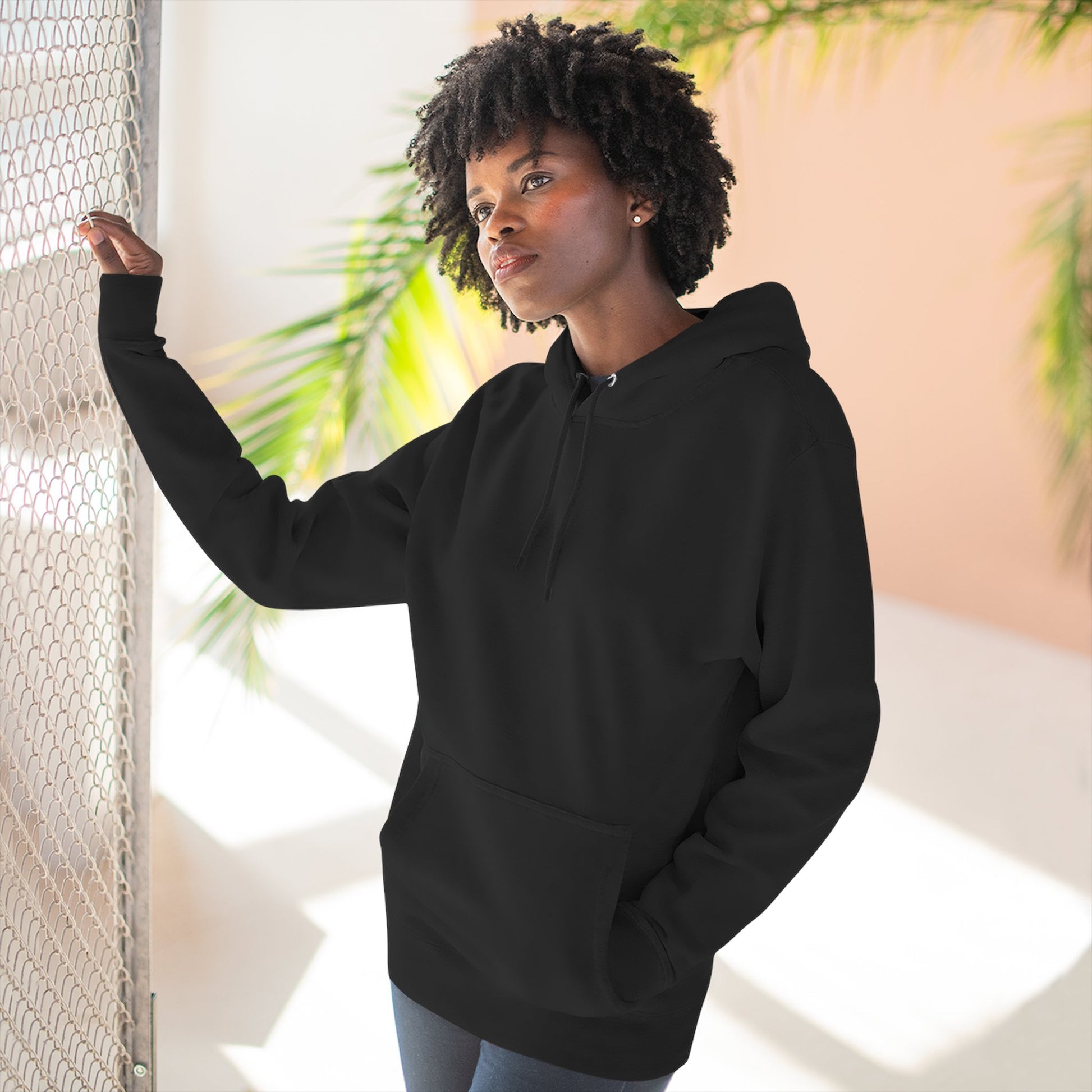 Three-Panel Fleece Hoodie-2
