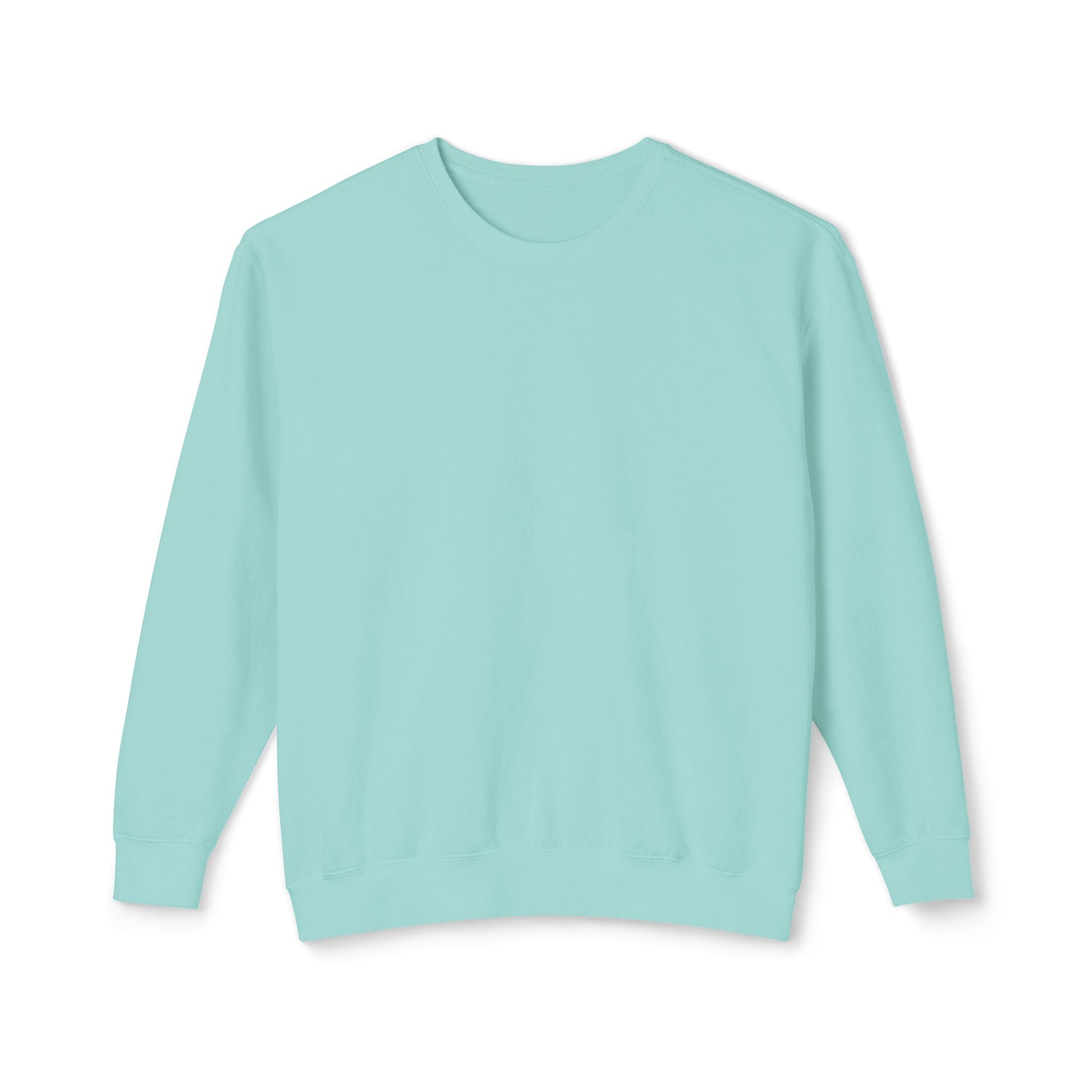 Delete Crewneck Sweatshirt — Minimal White Lightweight Pullover-zoom-9
