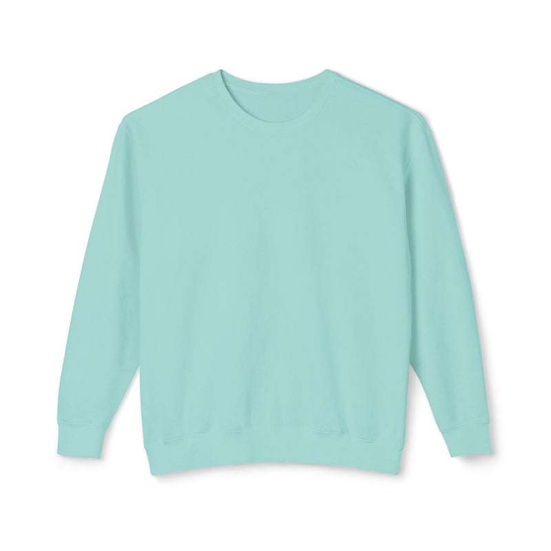 Delete Crewneck Sweatshirt — Minimal White Lightweight Pullover-zoom-