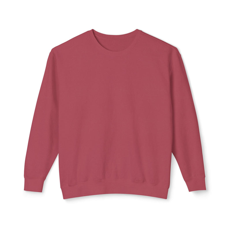 Delete Crewneck Sweatshirt — Minimal White Lightweight Pullover-zoom-