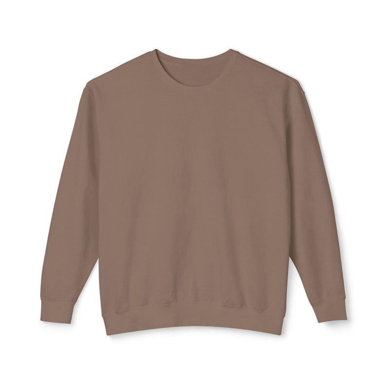 Delete Crewneck Sweatshirt — Minimal White Lightweight Pullover-zoom-