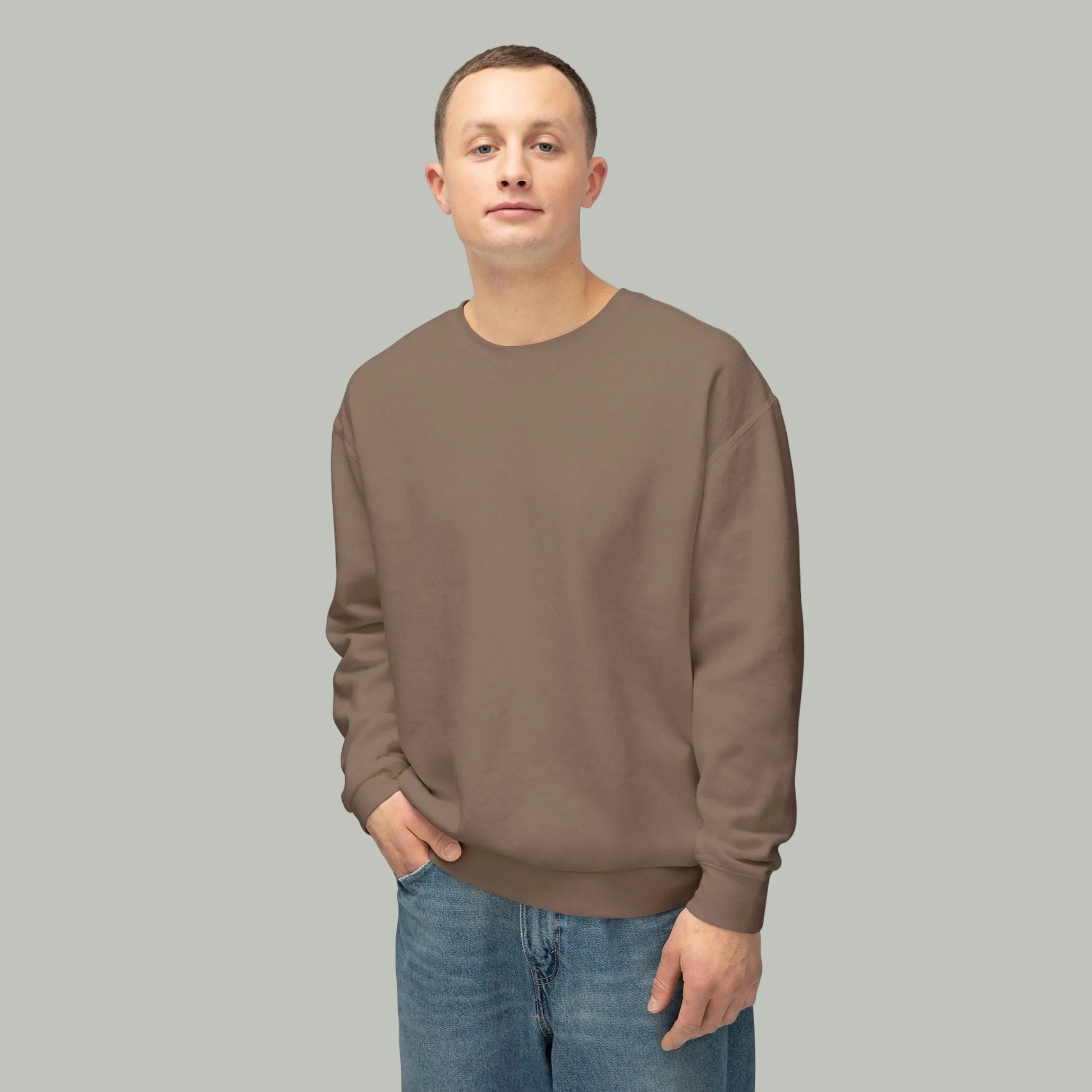 Delete Crewneck Sweatshirt — Minimal White Lightweight Pullover-19