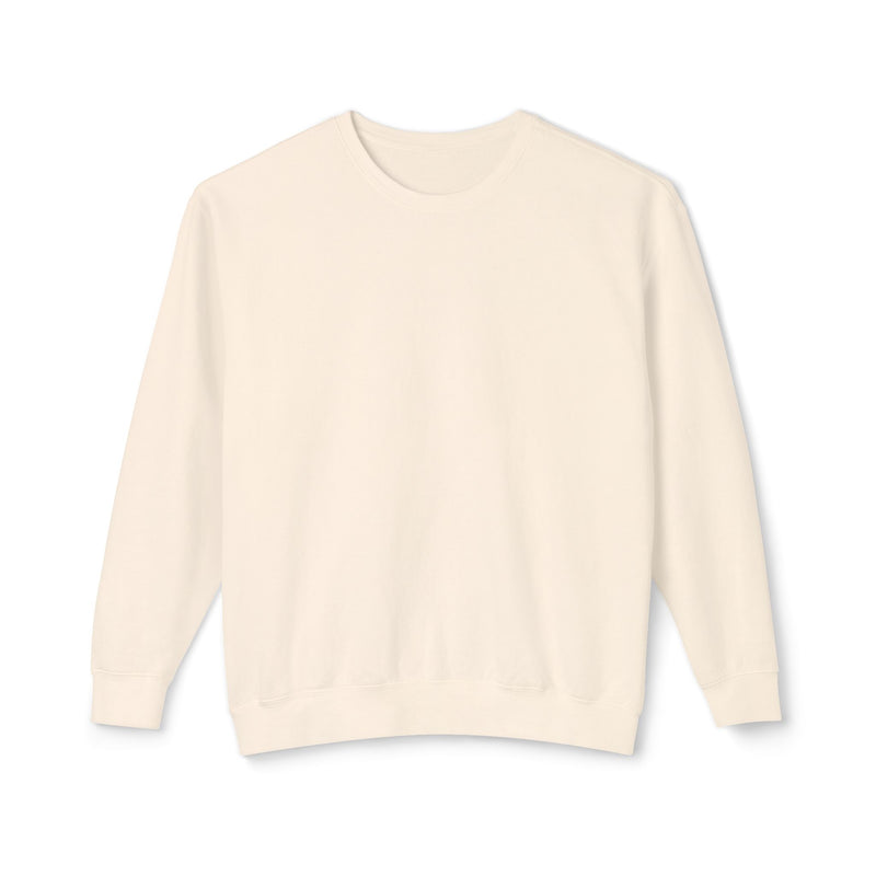 Delete Crewneck Sweatshirt — Minimal White Lightweight Pullover-zoom-