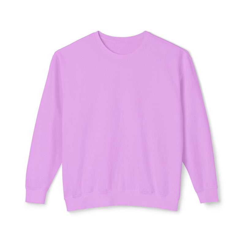 Delete Crewneck Sweatshirt — Minimal White Lightweight Pullover-zoom-