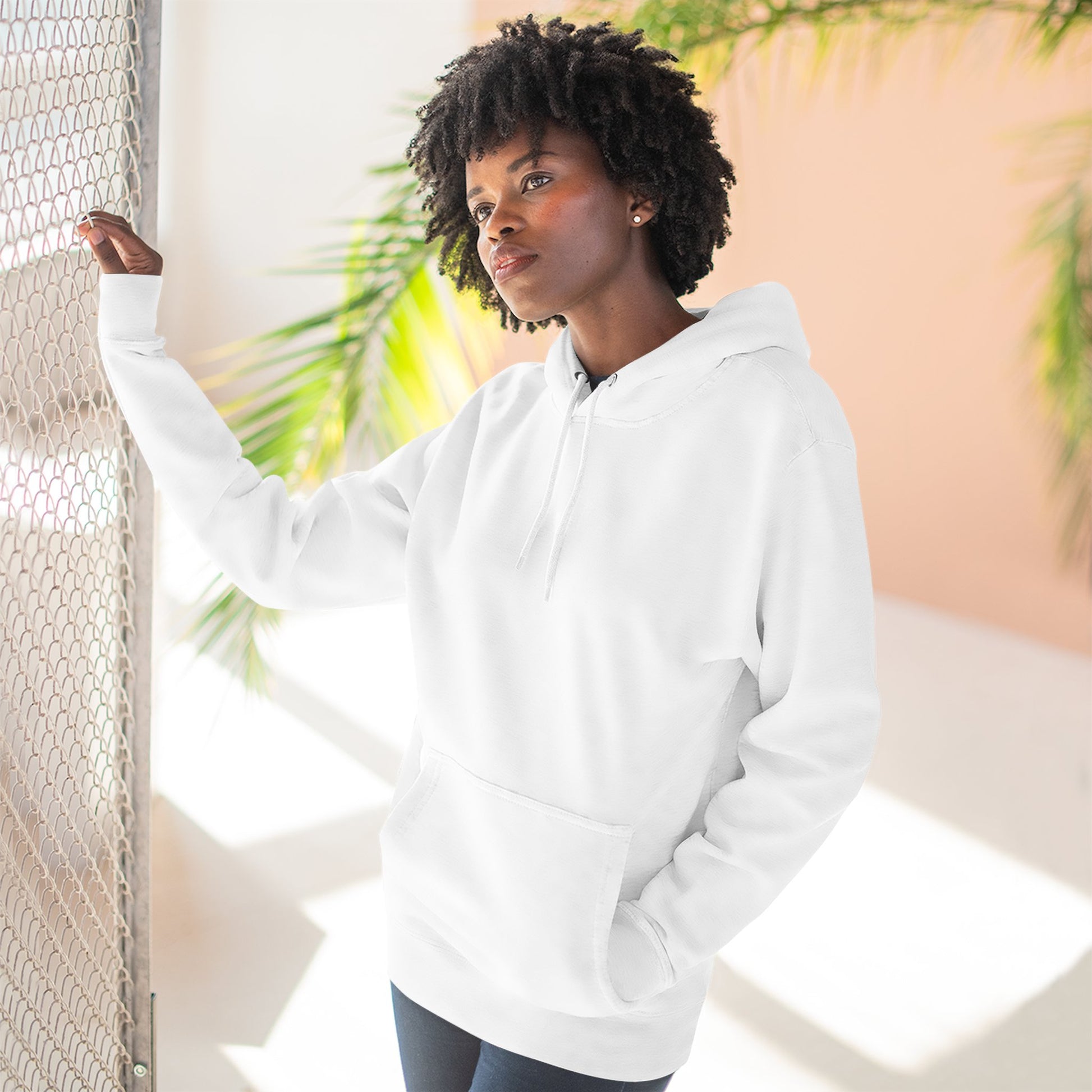 Three-Panel Fleece Hoodie-1