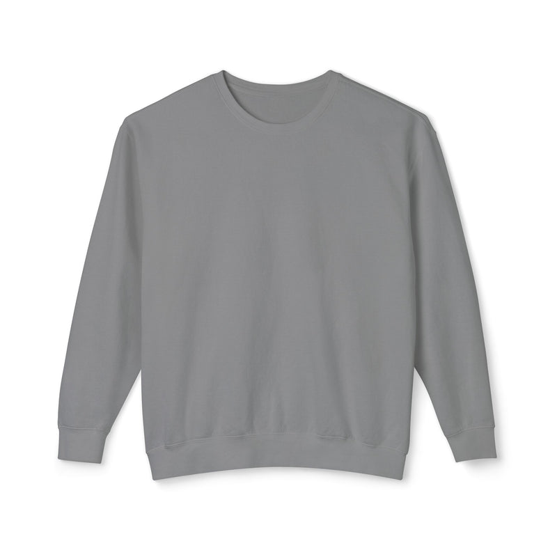 Delete Crewneck Sweatshirt — Minimal White Lightweight Pullover-zoom-