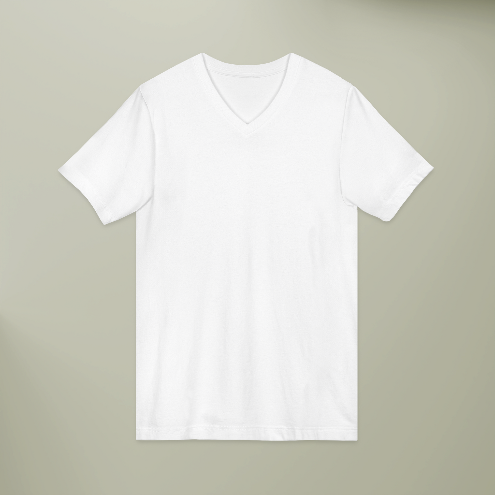Unisex Jersey Short Sleeve V-Neck Tee-1
