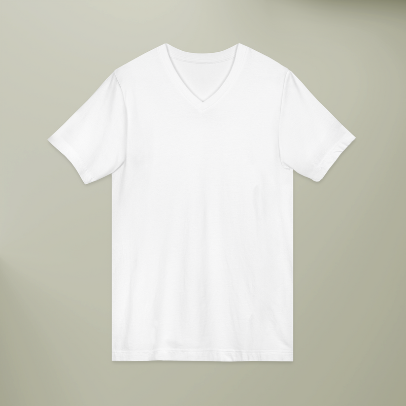 Unisex Jersey Short Sleeve V-Neck Tee-zoom-