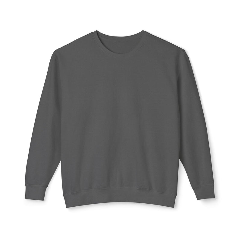 Delete Crewneck Sweatshirt — Minimal White Lightweight Pullover-zoom-