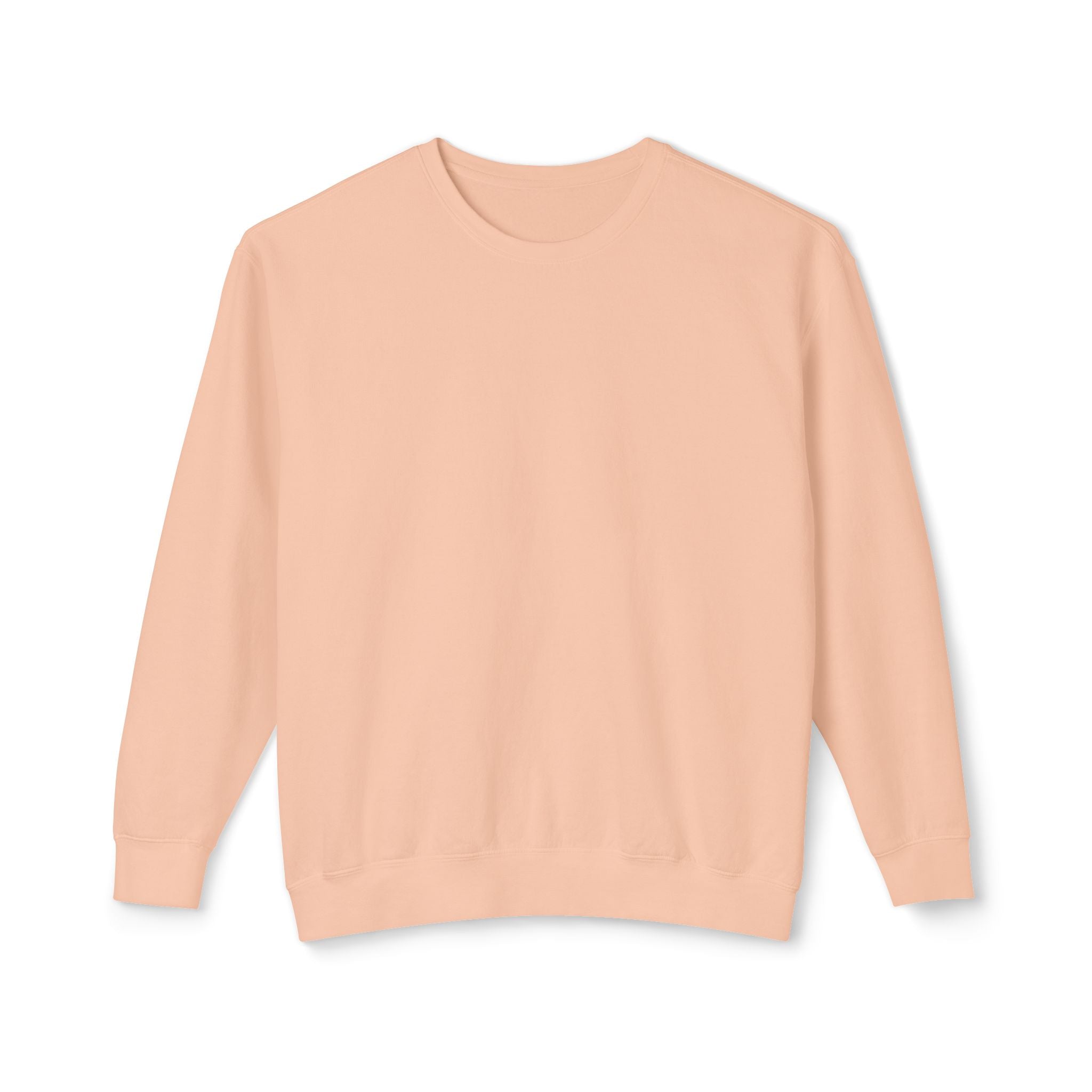 Delete Crewneck Sweatshirt — Minimal White Lightweight Pullover-zoom-3