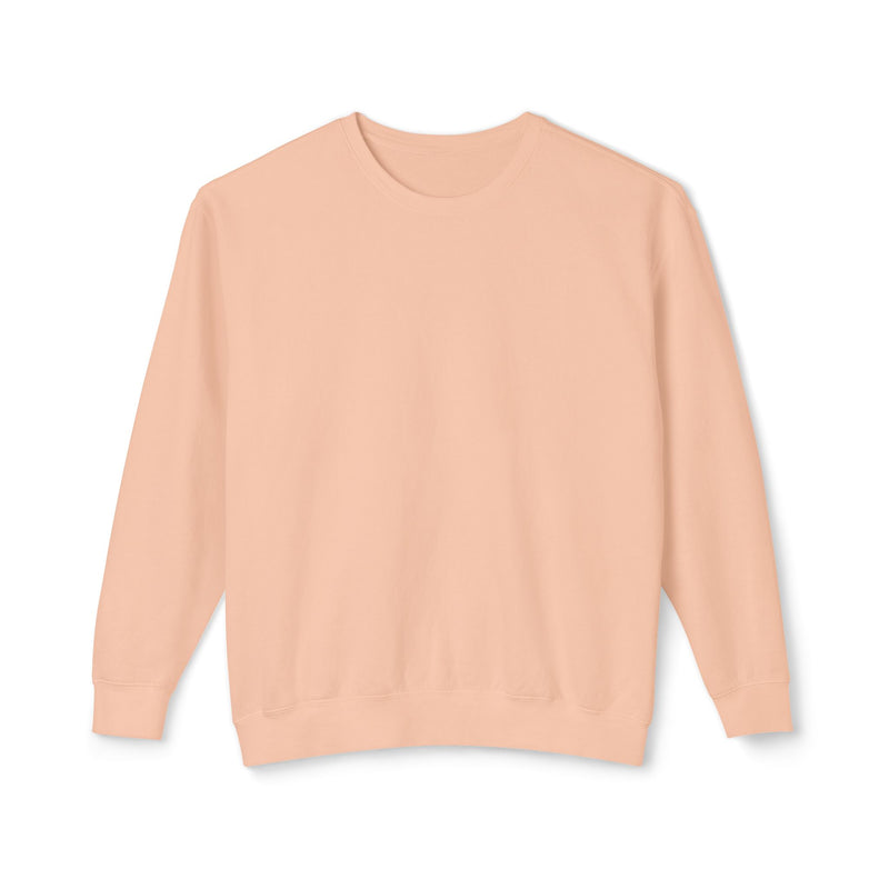 Delete Crewneck Sweatshirt — Minimal White Lightweight Pullover-zoom-