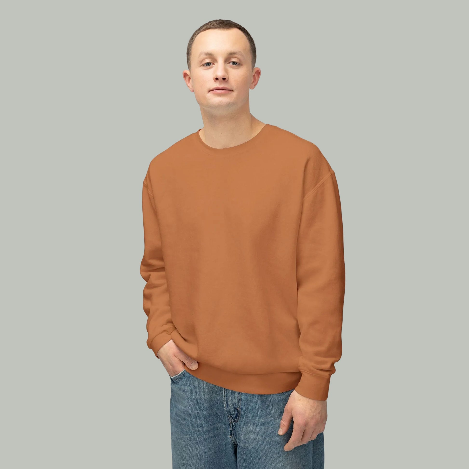 Delete Crewneck Sweatshirt — Minimal White Lightweight Pullover-18