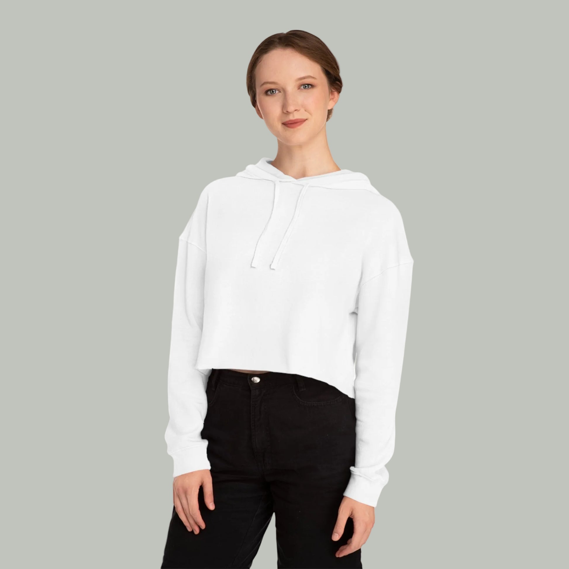 Women’s Cropped Hooded Sweatshirt-1