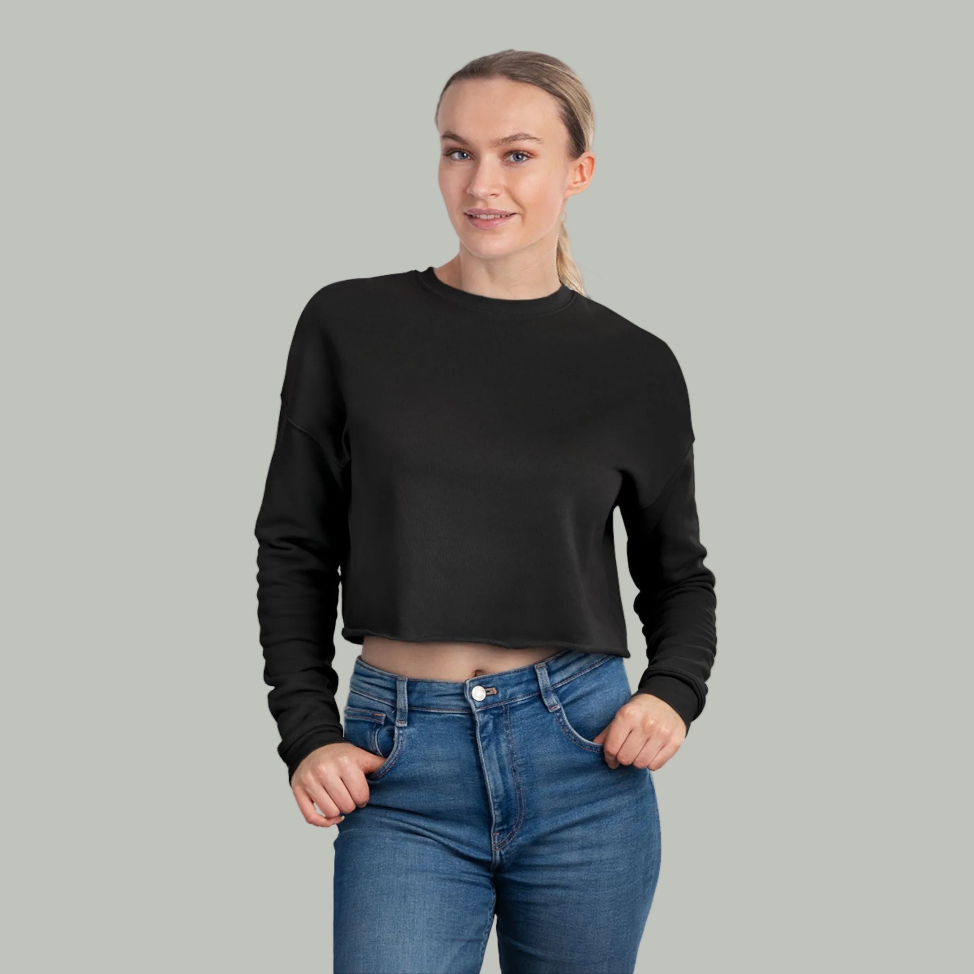 Women's Cropped Sweatshirt-1