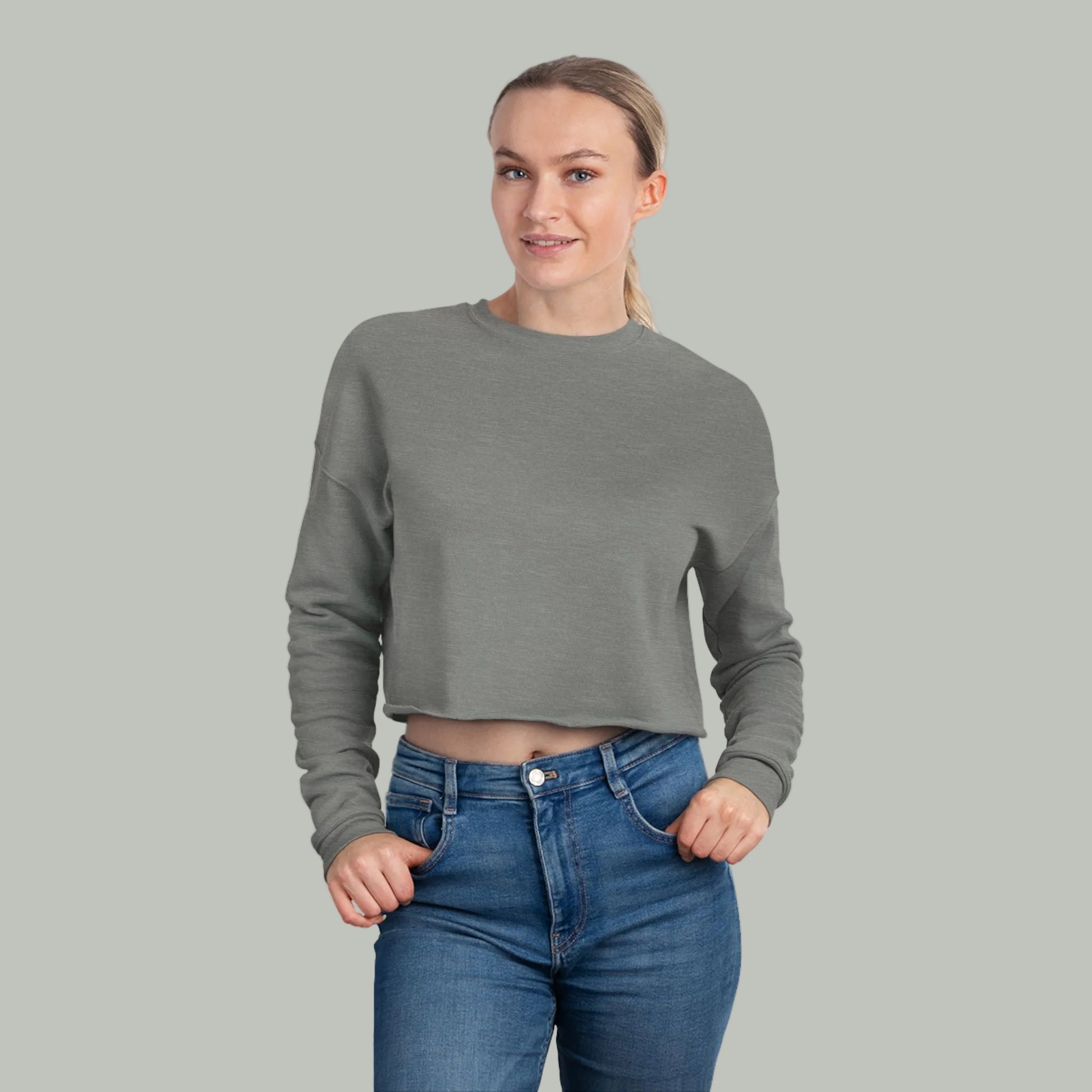 Women's Cropped Sweatshirt-2