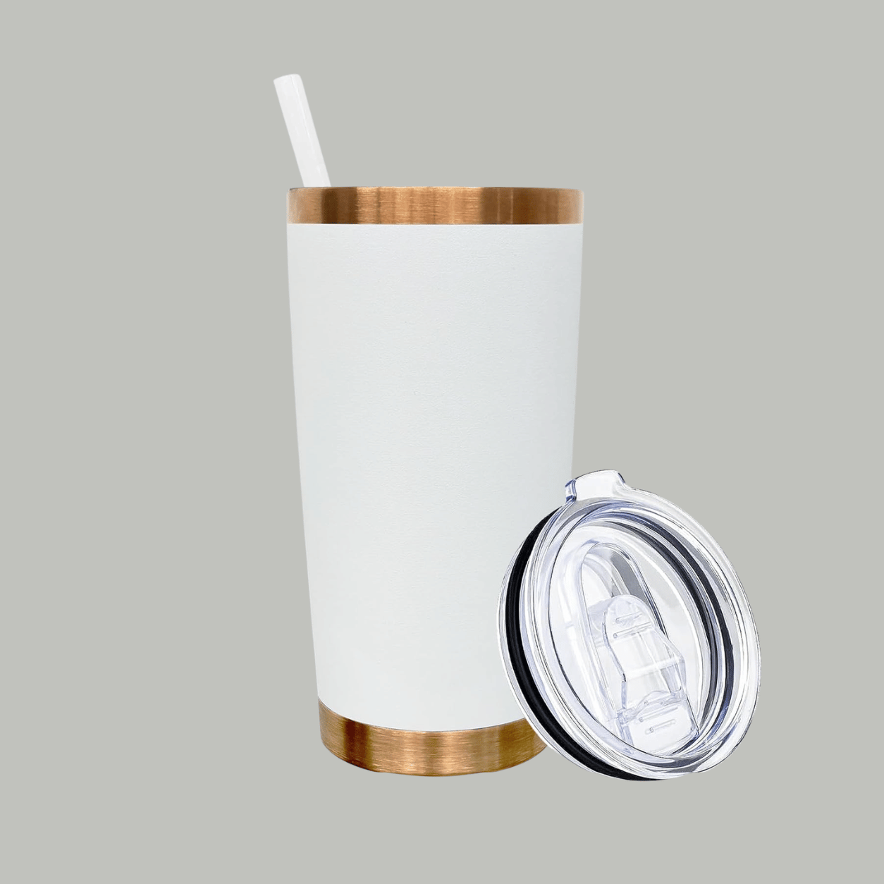 20 oz Tumbler Stainless Steel Tumbler with Lid and Straw-zoom-2